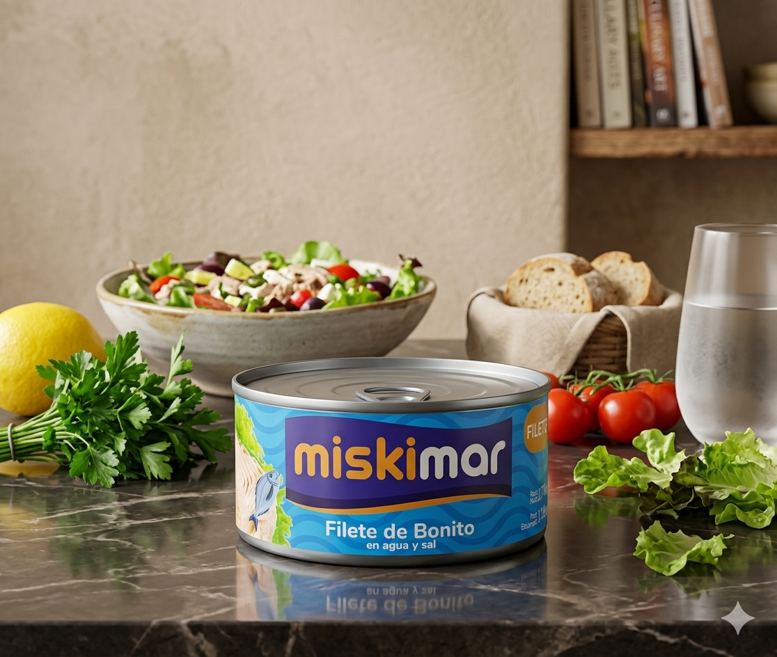 filete bonito en agua y sal